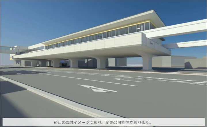 駅部の完成イメージ